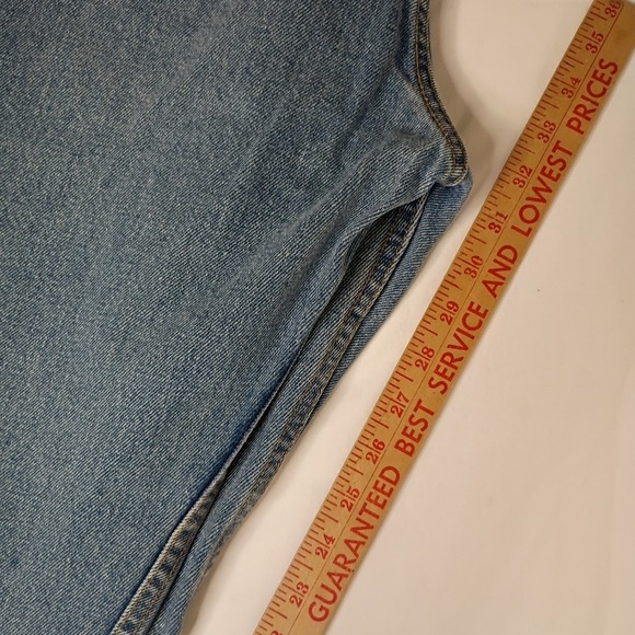 Vtg 91 Levis 505 Regular Fit Straight 38x36 (36x32) Denim Blue Jeans Zip Fly USA - Picture 16 of 16